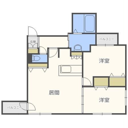 アーバンスクエア新さっぽろの物件間取画像